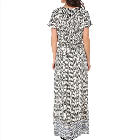 Lucky Brand Turkish Scarf boho print short sleeve maxi dress, XS NWOT - Picture 3 of 12